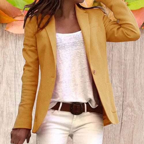 Cerise Classic Single Button Blazer