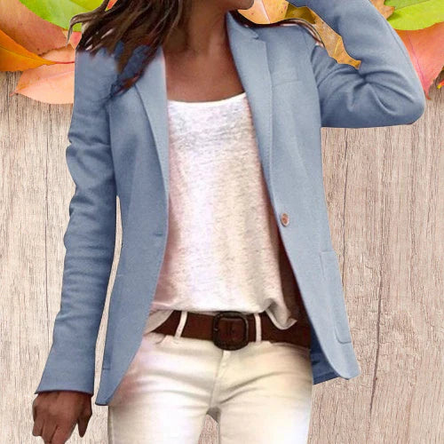 Cerise Classic Single Button Blazer