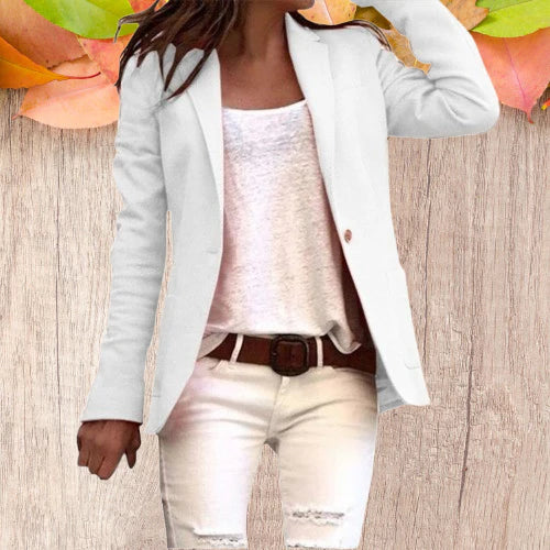 Cerise Classic Single Button Blazer