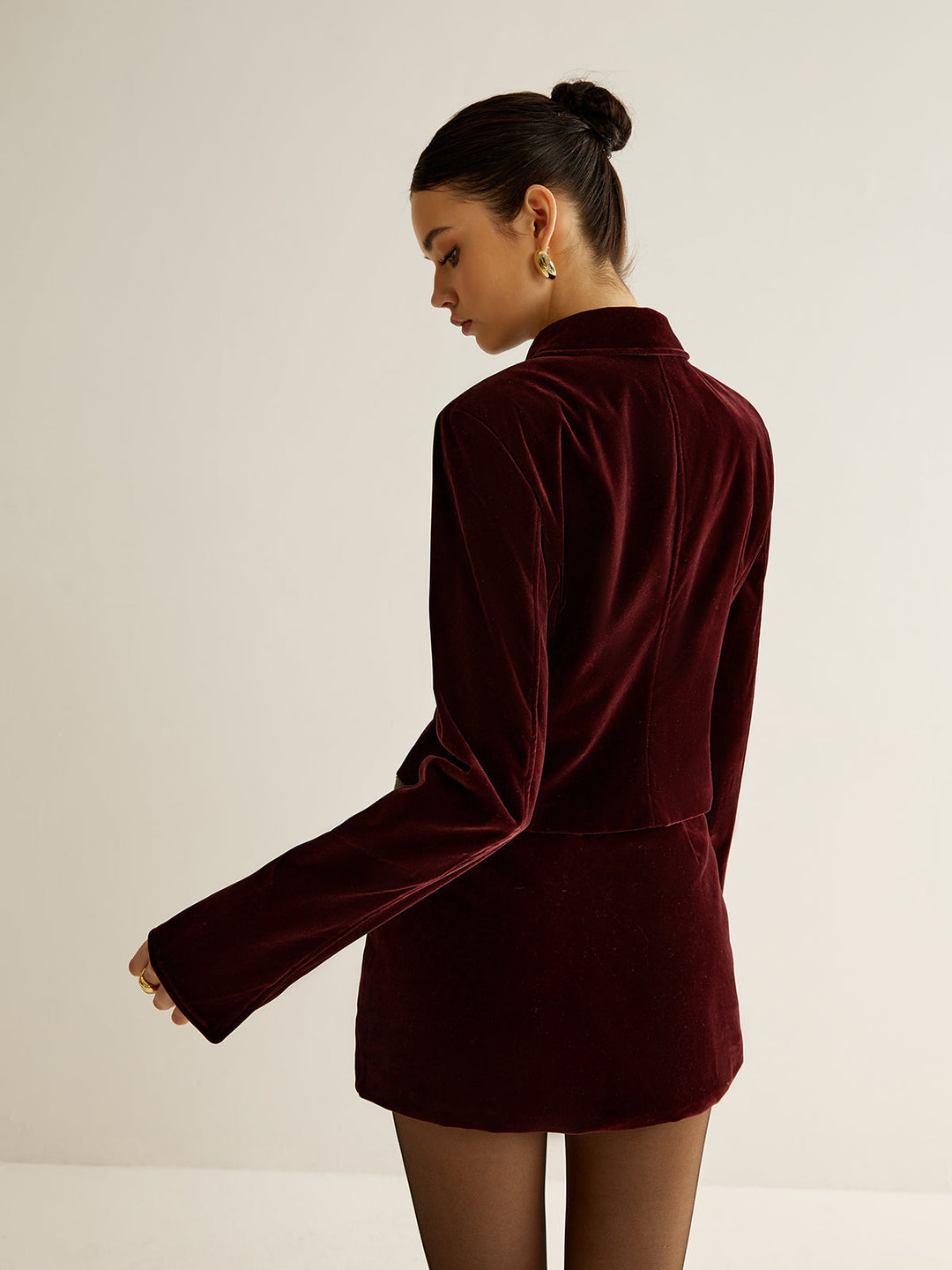 Bambi Belted Button Front Blazer