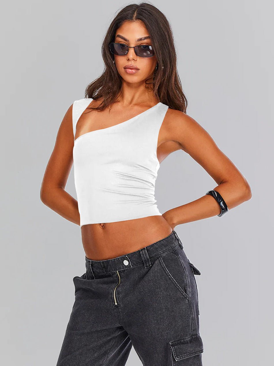 Lydia Asymmetrical One-Shoulder Knit Top