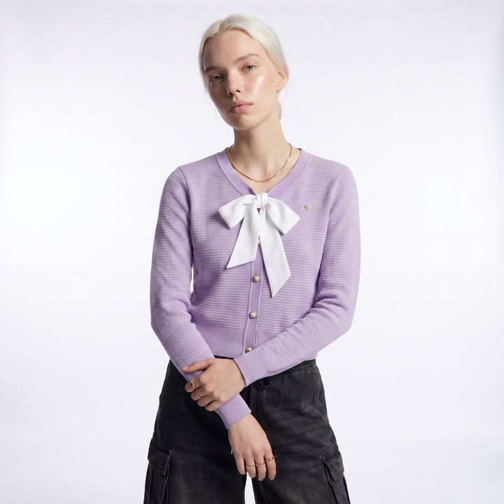 Wendeline Refined Bow Detail Cardigan
