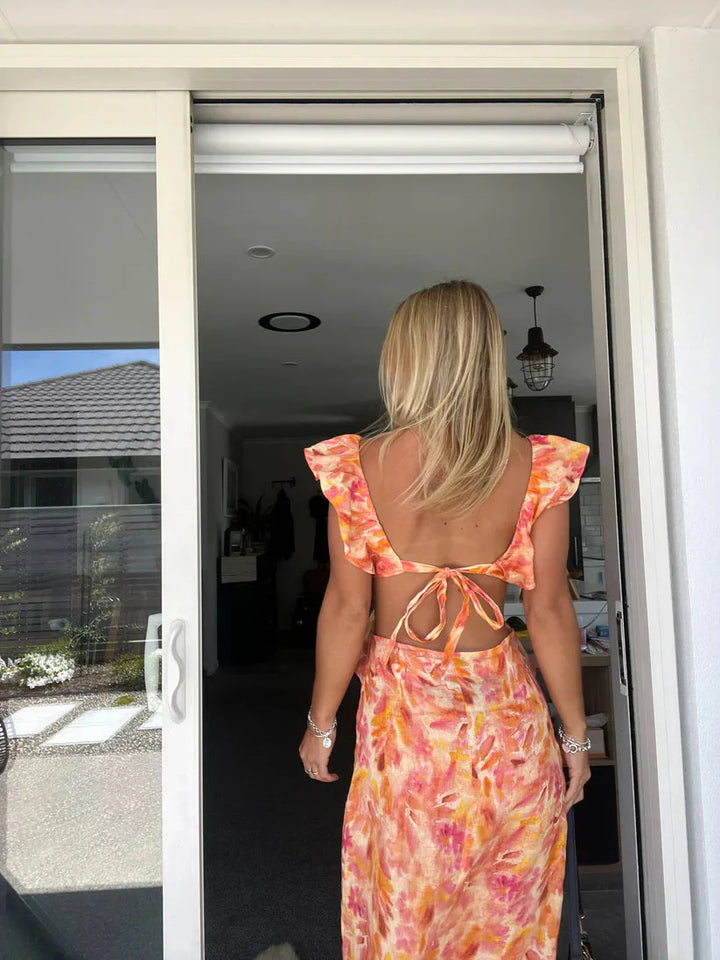 Rosalina Ruffle Maxi Dress
