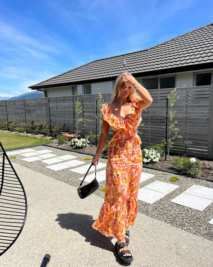 Rosalina Ruffle Maxi Dress
