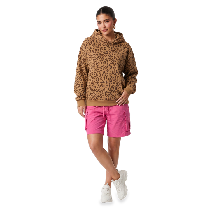 Kora Refined Leopard Print Hoodie