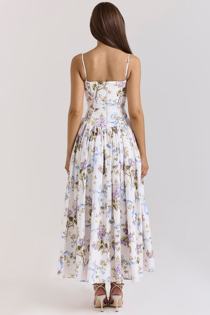 Elarisse Floral Corset Maxi Dress