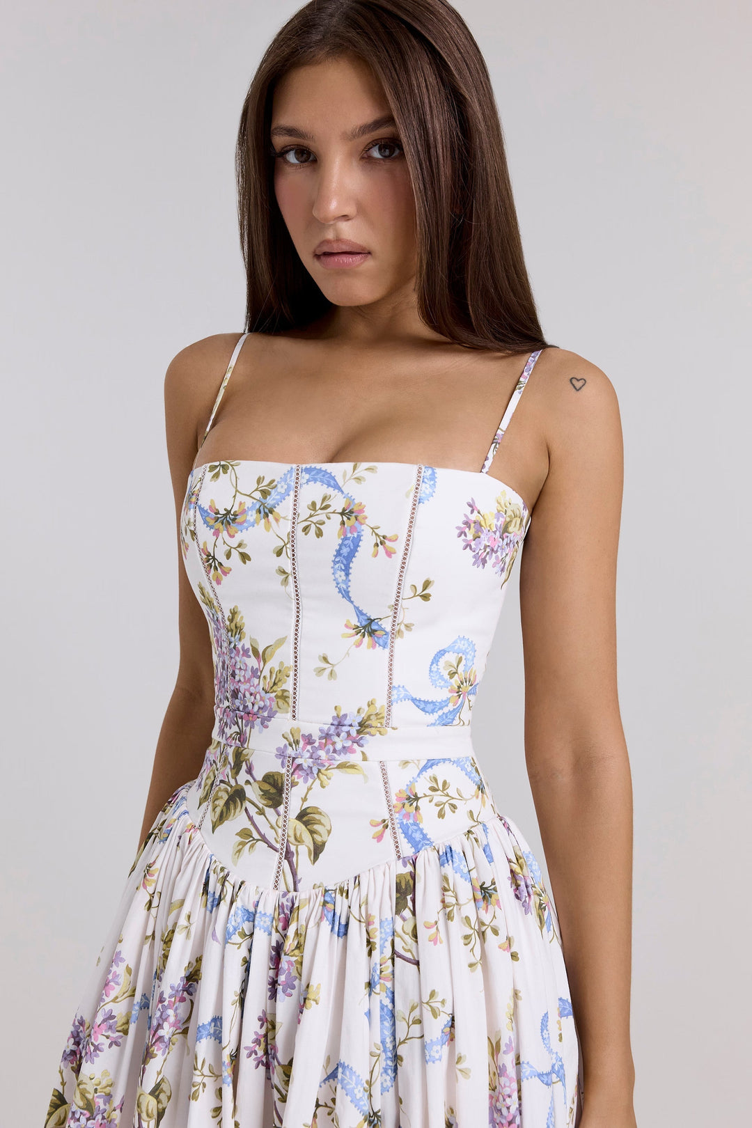 Elarisse Floral Corset Maxi Dress