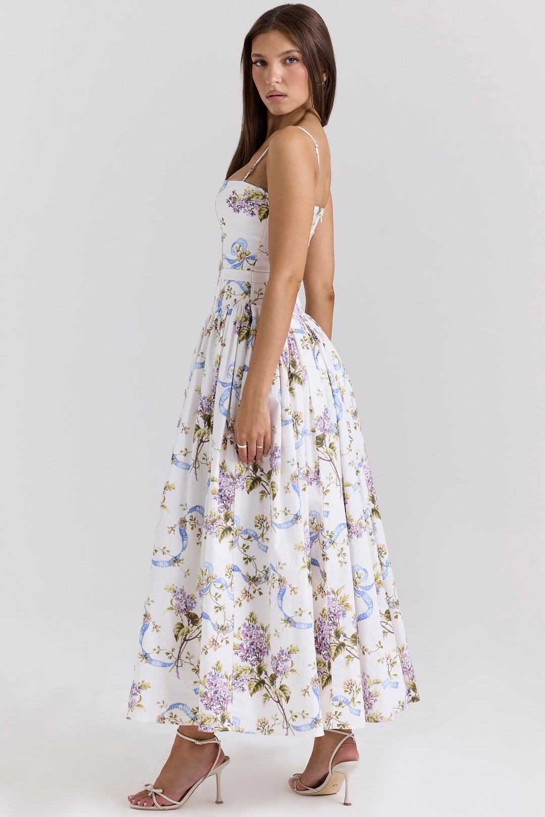 Elarisse Floral Corset Maxi Dress