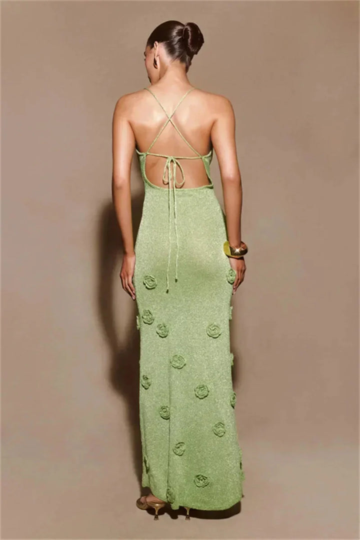 Fleur Textured Slip Maxi Dress