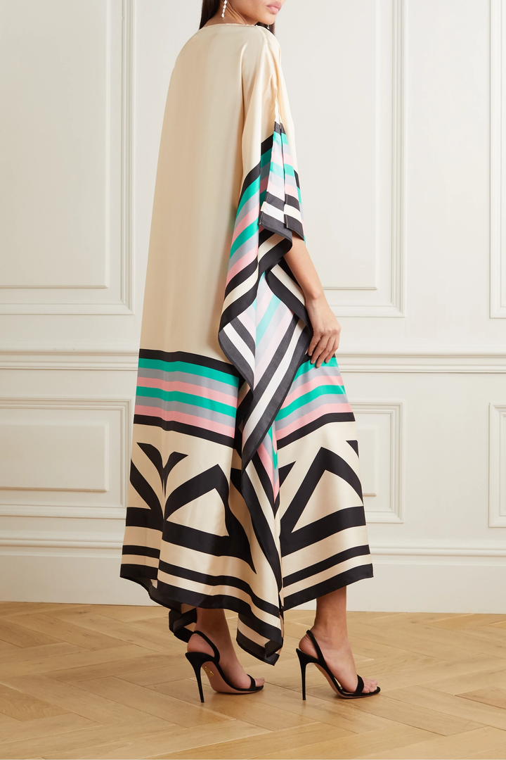 Guinevere Draped Kaftan Maxi Dress