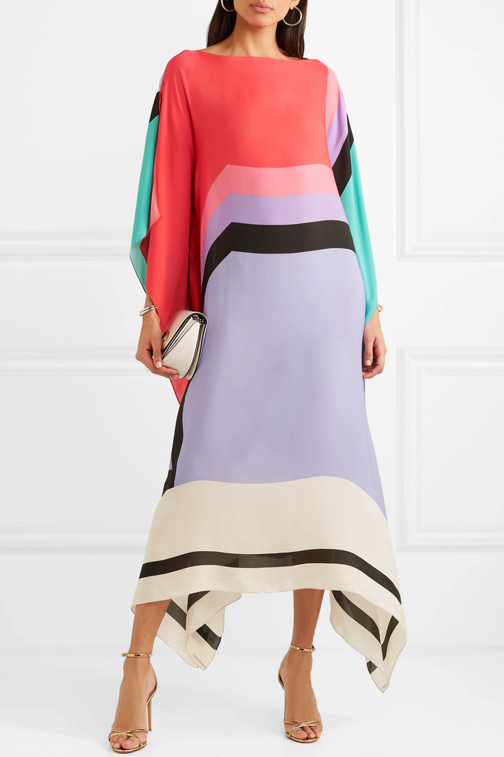 Guinevere Draped Kaftan Maxi Dress