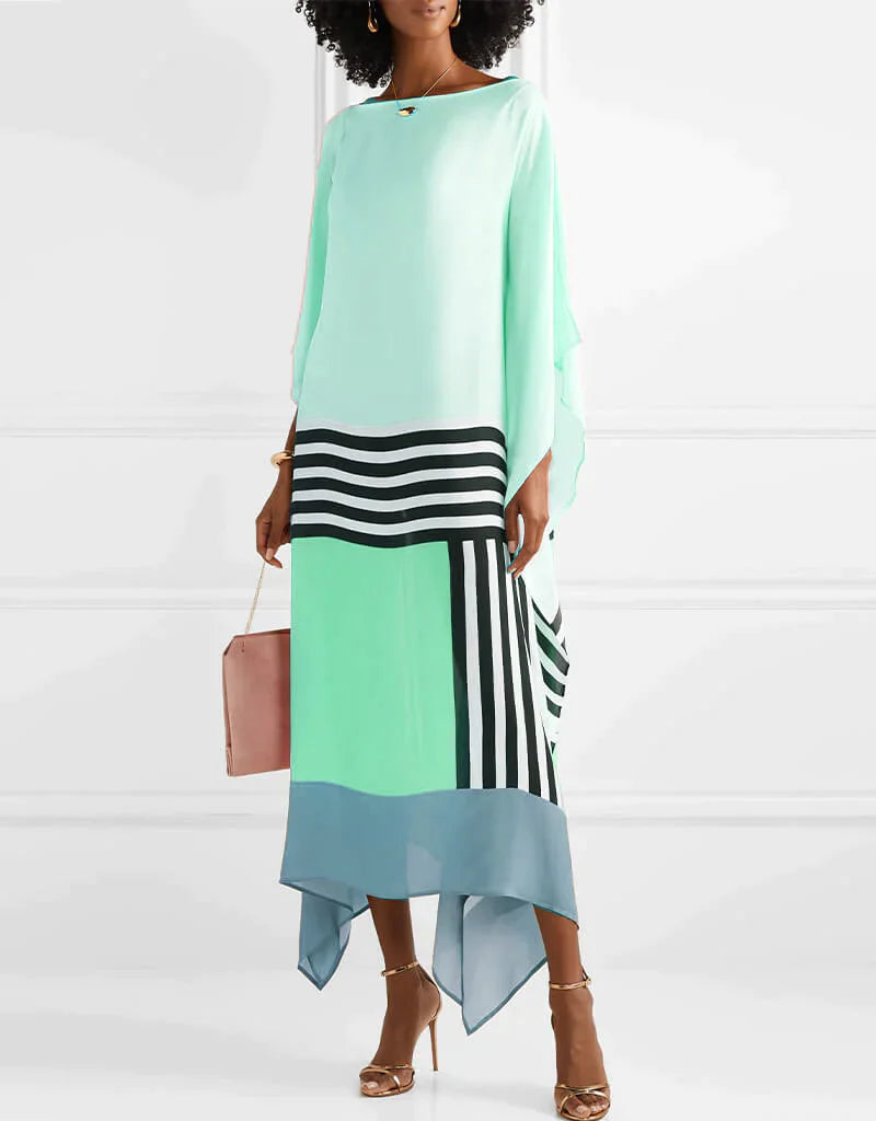 Guinevere Draped Kaftan Maxi Dress