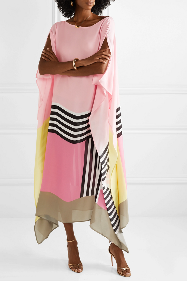 Guinevere Draped Kaftan Maxi Dress