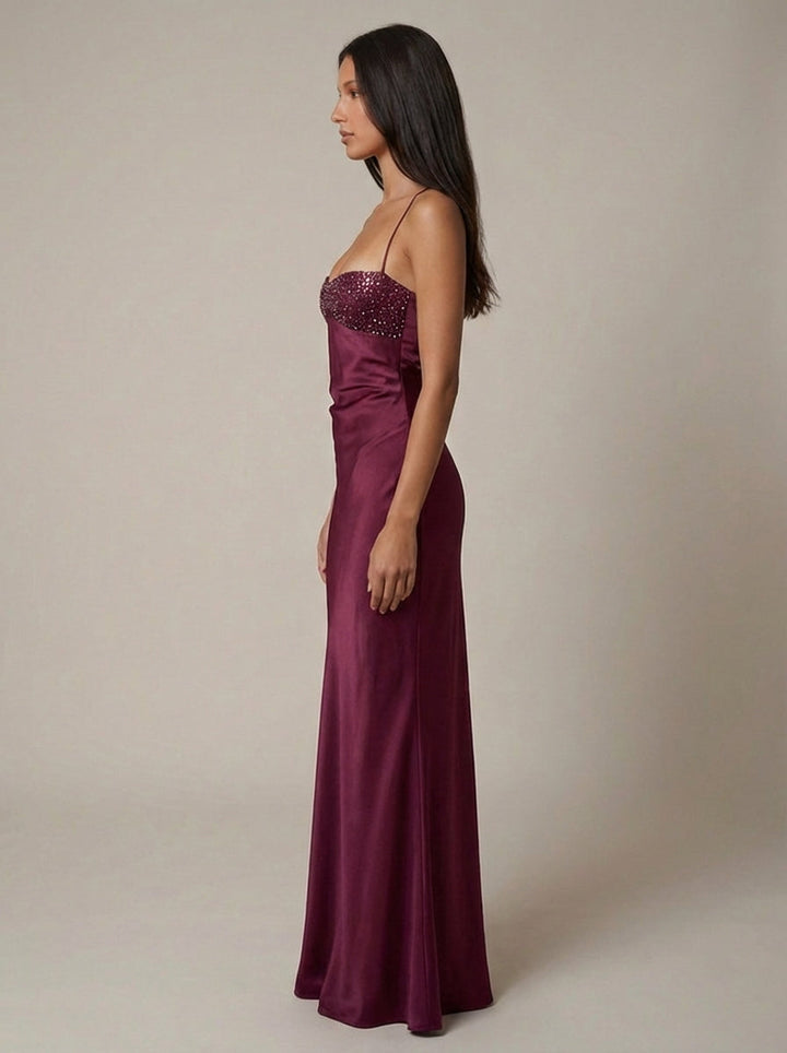 Cadence Satin Maxi Dress