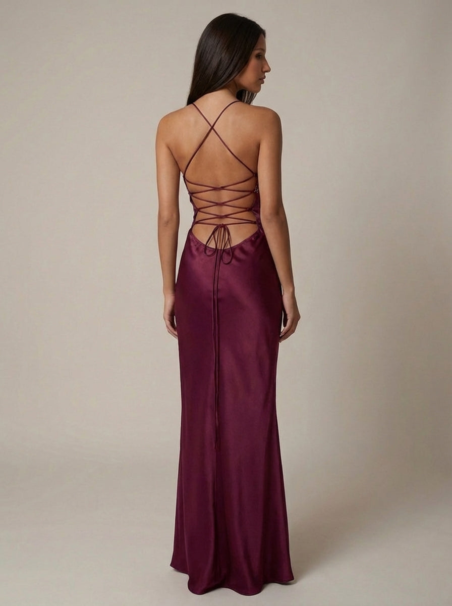 Cadence Satin Maxi Dress