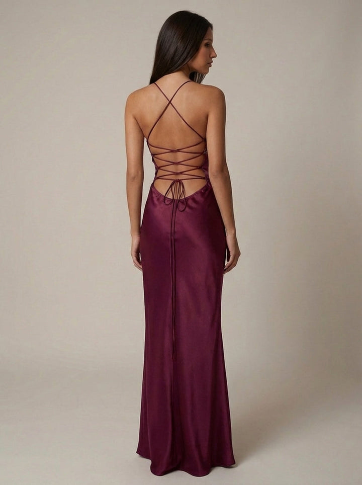 Cadence Satin Maxi Dress