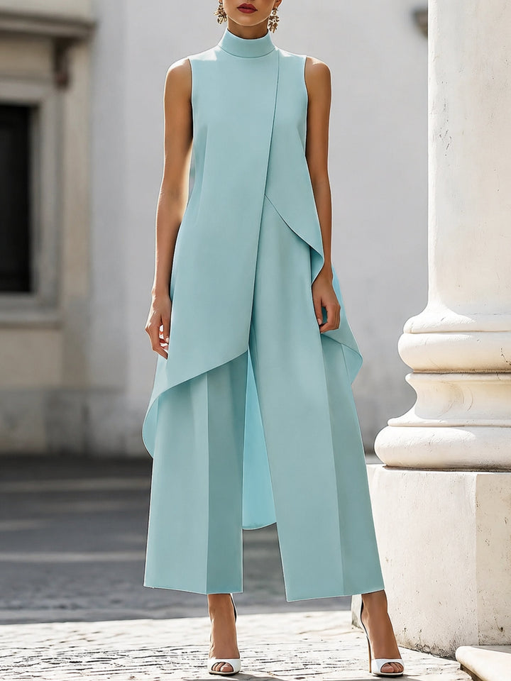 Larissa Asymmetric Tunic Wide Leg Set