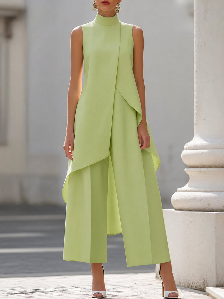 Larissa Asymmetric Tunic Wide Leg Set