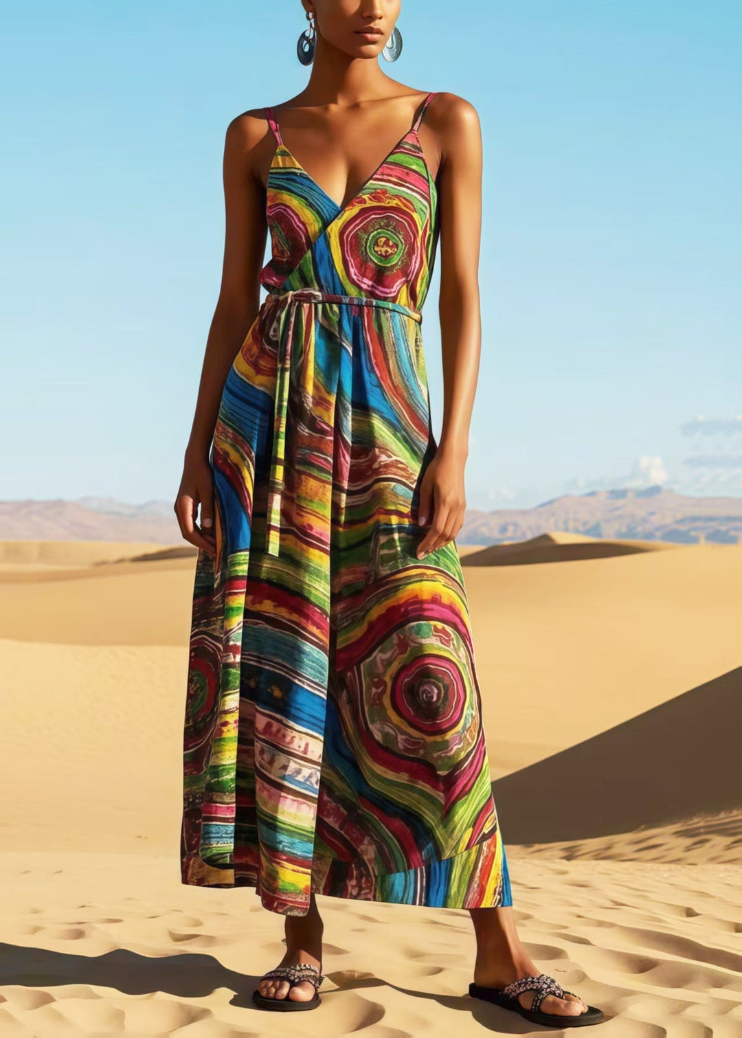 Seraphine Printed Slip Maxi Dress