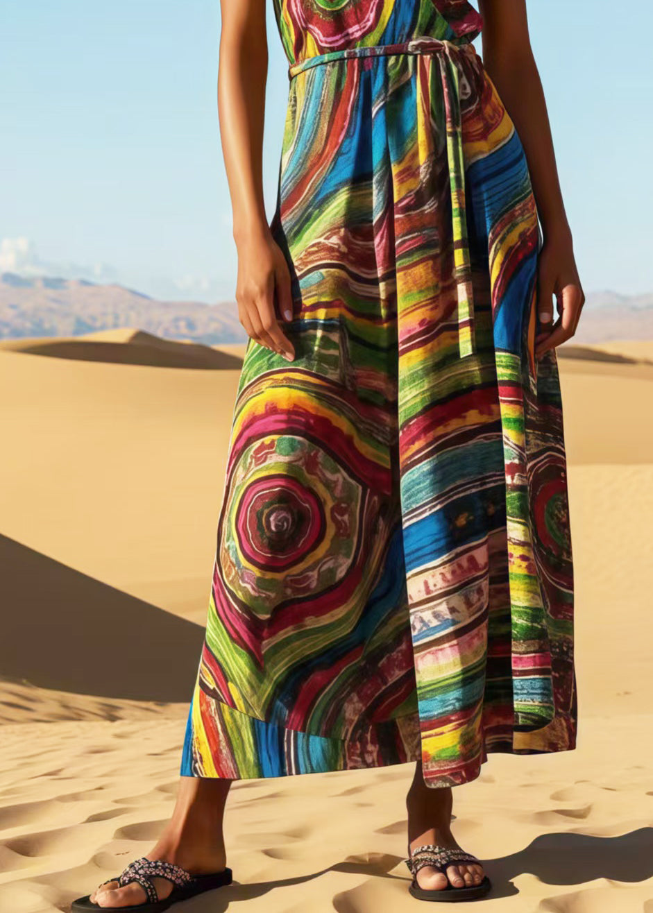 Seraphine Printed Slip Maxi Dress