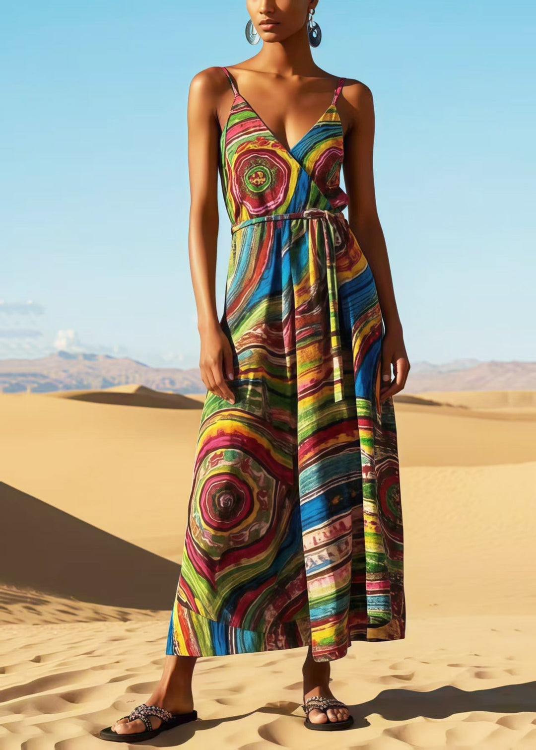 Seraphine Printed Slip Maxi Dress