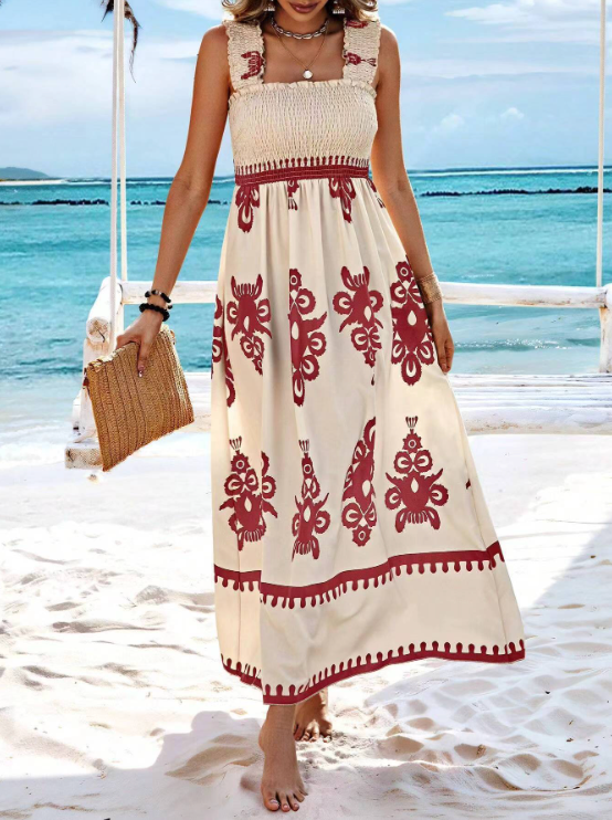 Nicolette Printed Resort Maxi Dress