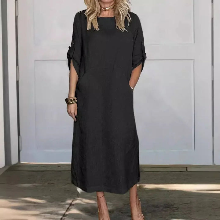 Lunara Relaxed Midi Dress