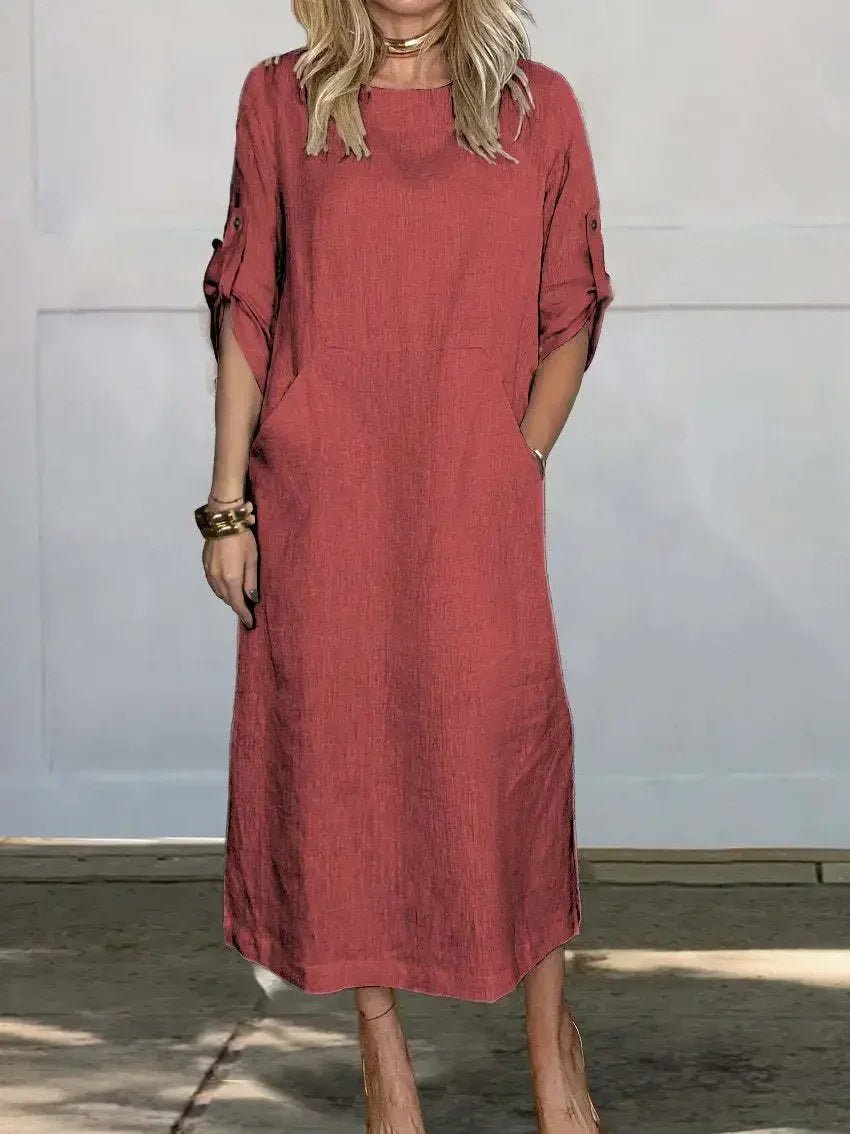 Lunara Relaxed Midi Dress