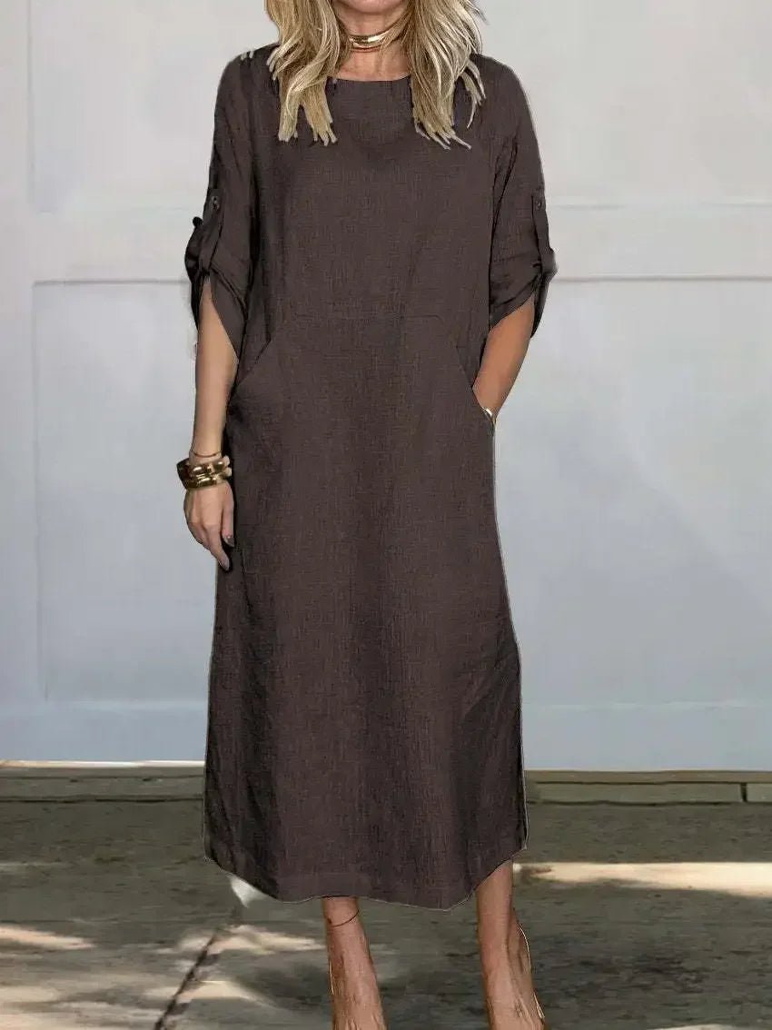 Lunara Relaxed Midi Dress