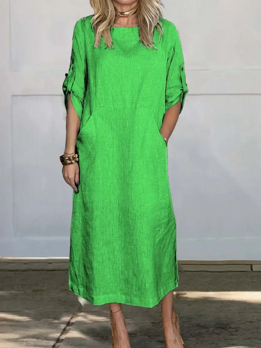 Lunara Relaxed Midi Dress
