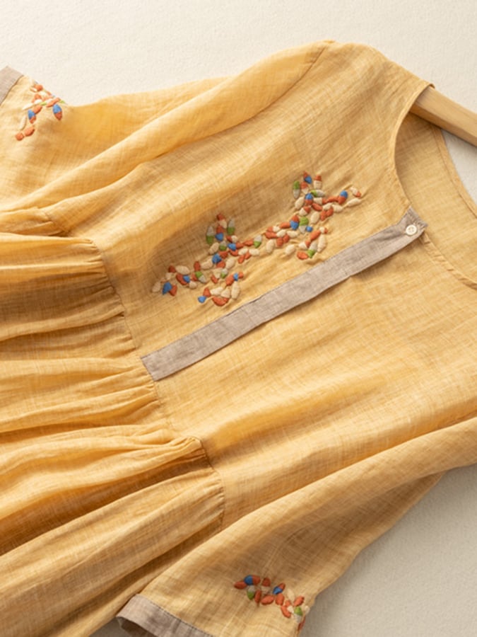 Lunaria Embroidered Midi Dress