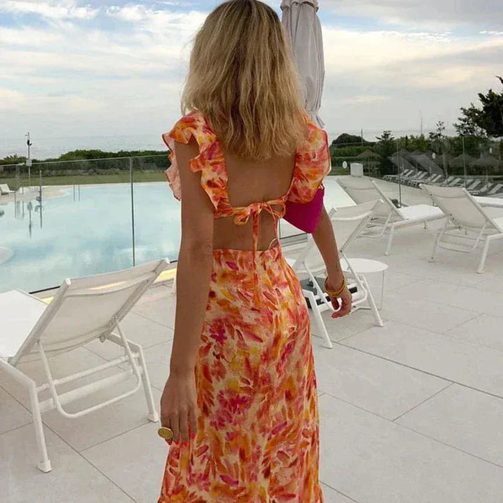 Raina Ruffle Maxi Dress