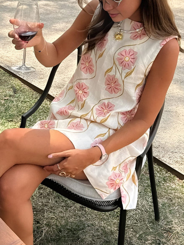 Leighton Floral Embroidered Mini Dress