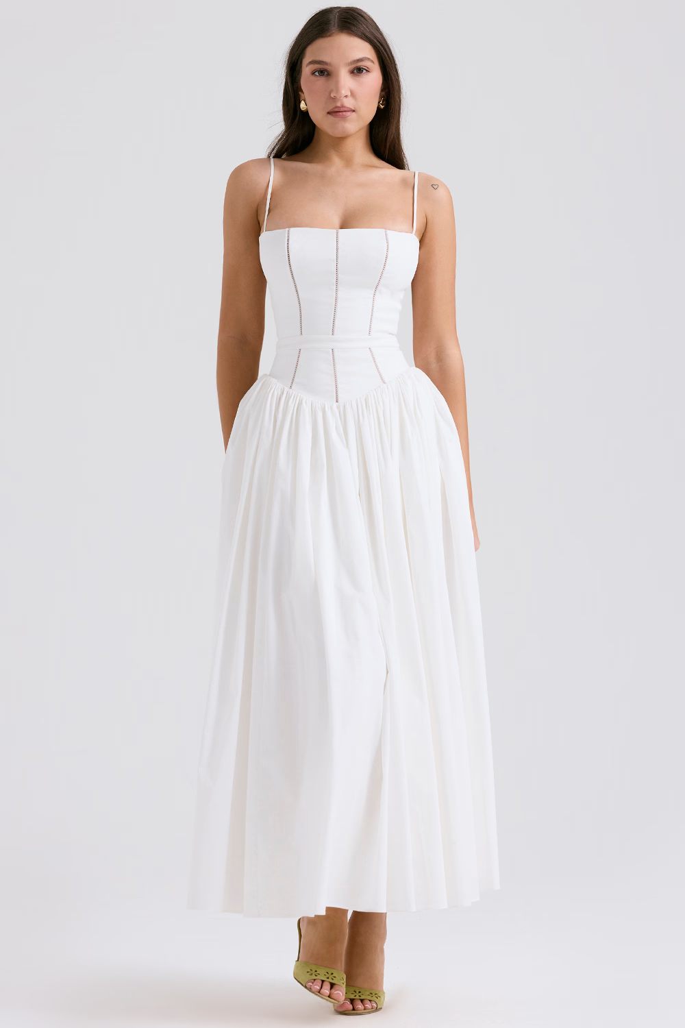 Celestielle Floral Corset Maxi Dress