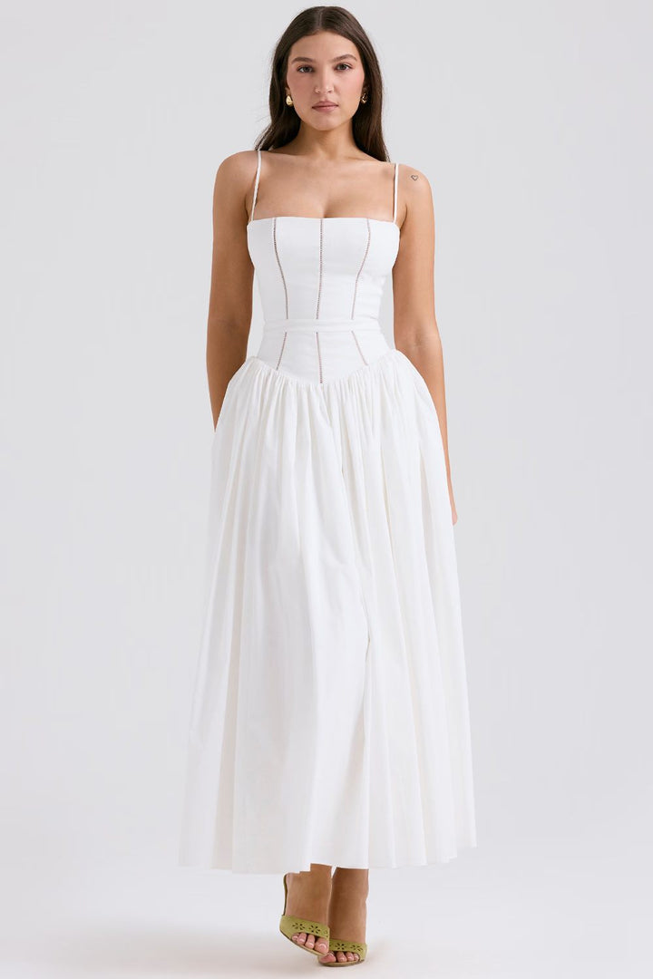 Celestielle Floral Corset Maxi Dress