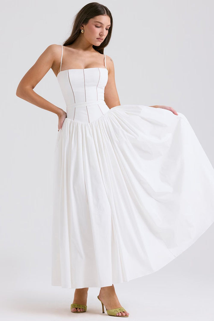 Celestielle Floral Corset Maxi Dress