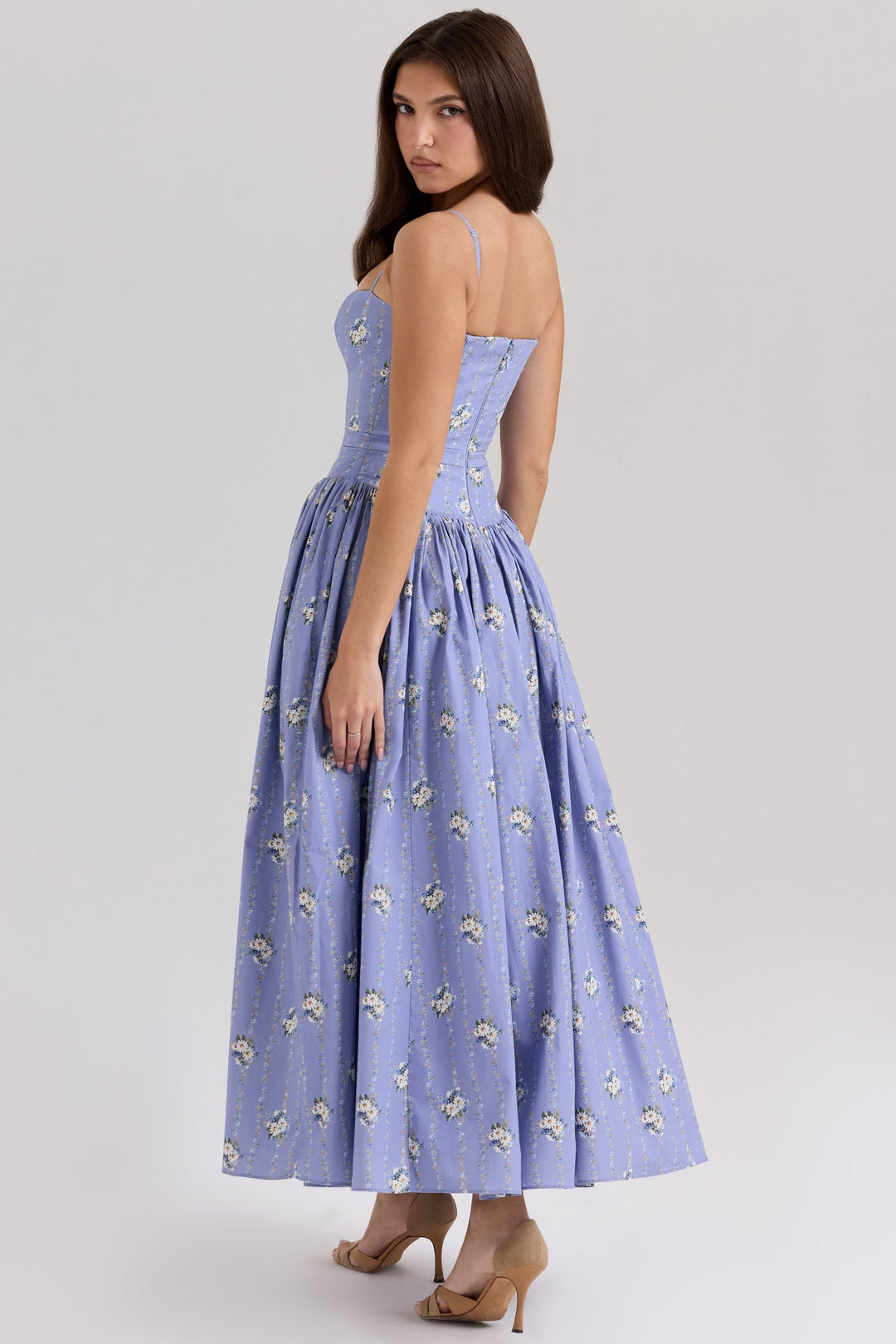 Celestielle Floral Corset Maxi Dress