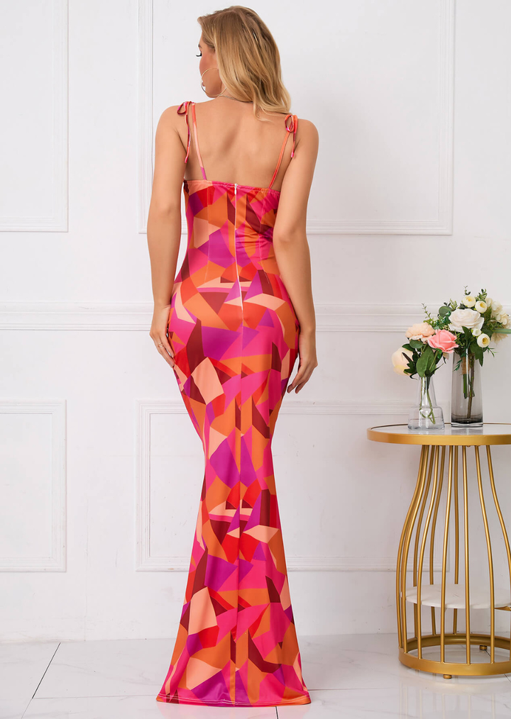 Maeve Printed Bodycon Maxi Dress