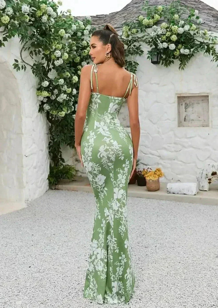 Maeve Printed Bodycon Maxi Dress