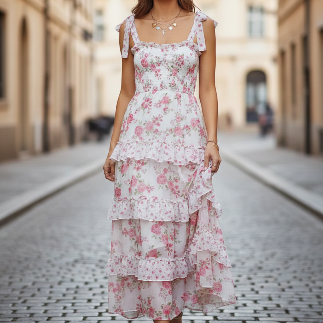 Mindy Tiered Ruffle Maxi Dress