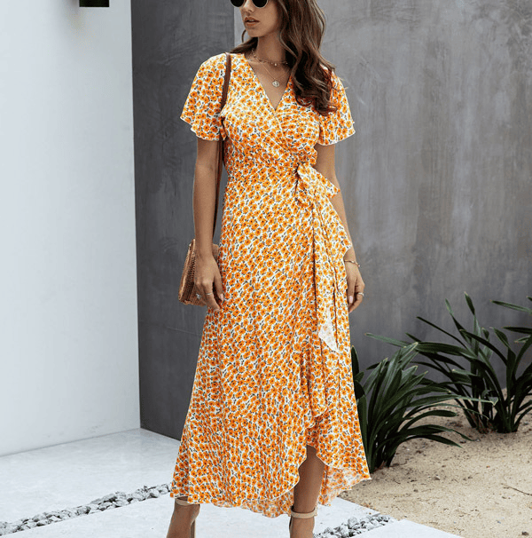 Martina Wrap Midi Dress