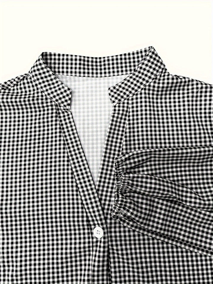 Lorelai Gingham Tiered Mini Dress