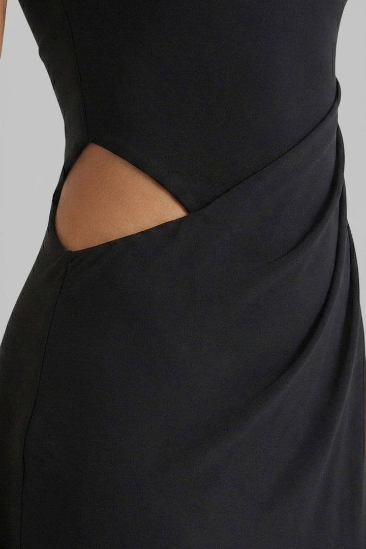 Veloura Draped Cutout Maxi Dress