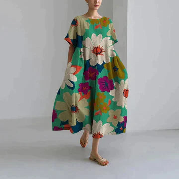 Sasha Abstract Midi Dress