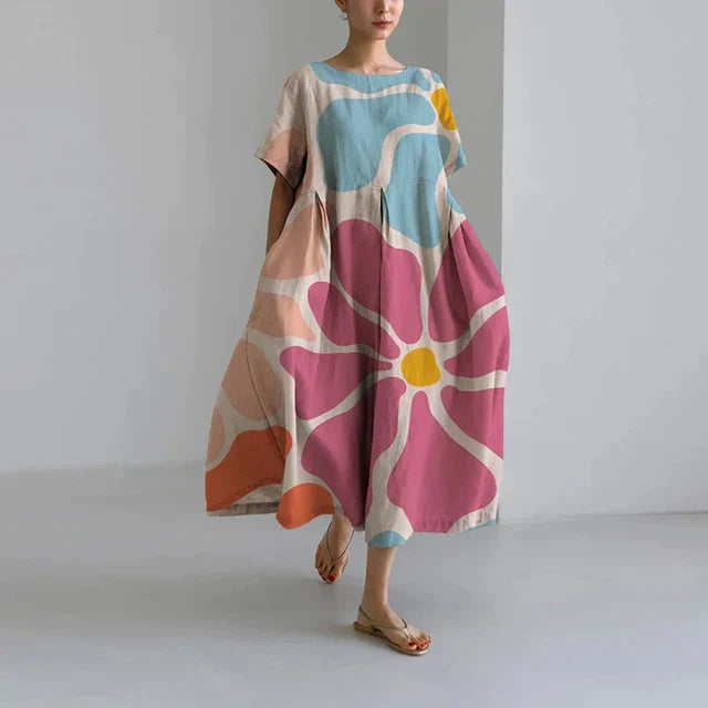 Sasha Abstract Midi Dress