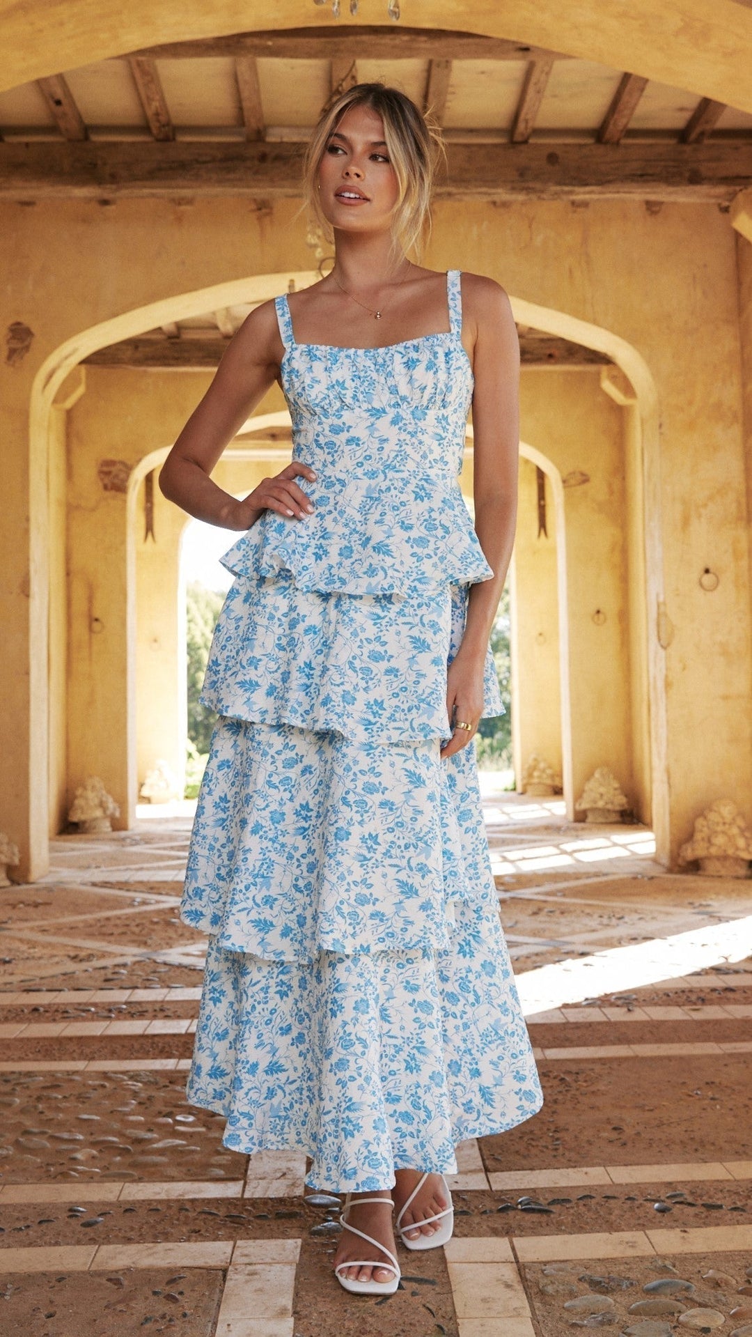 Floral Tiered Maxi Dress