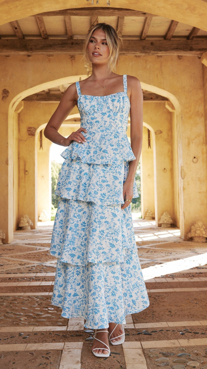 Floral Tiered Maxi Dress