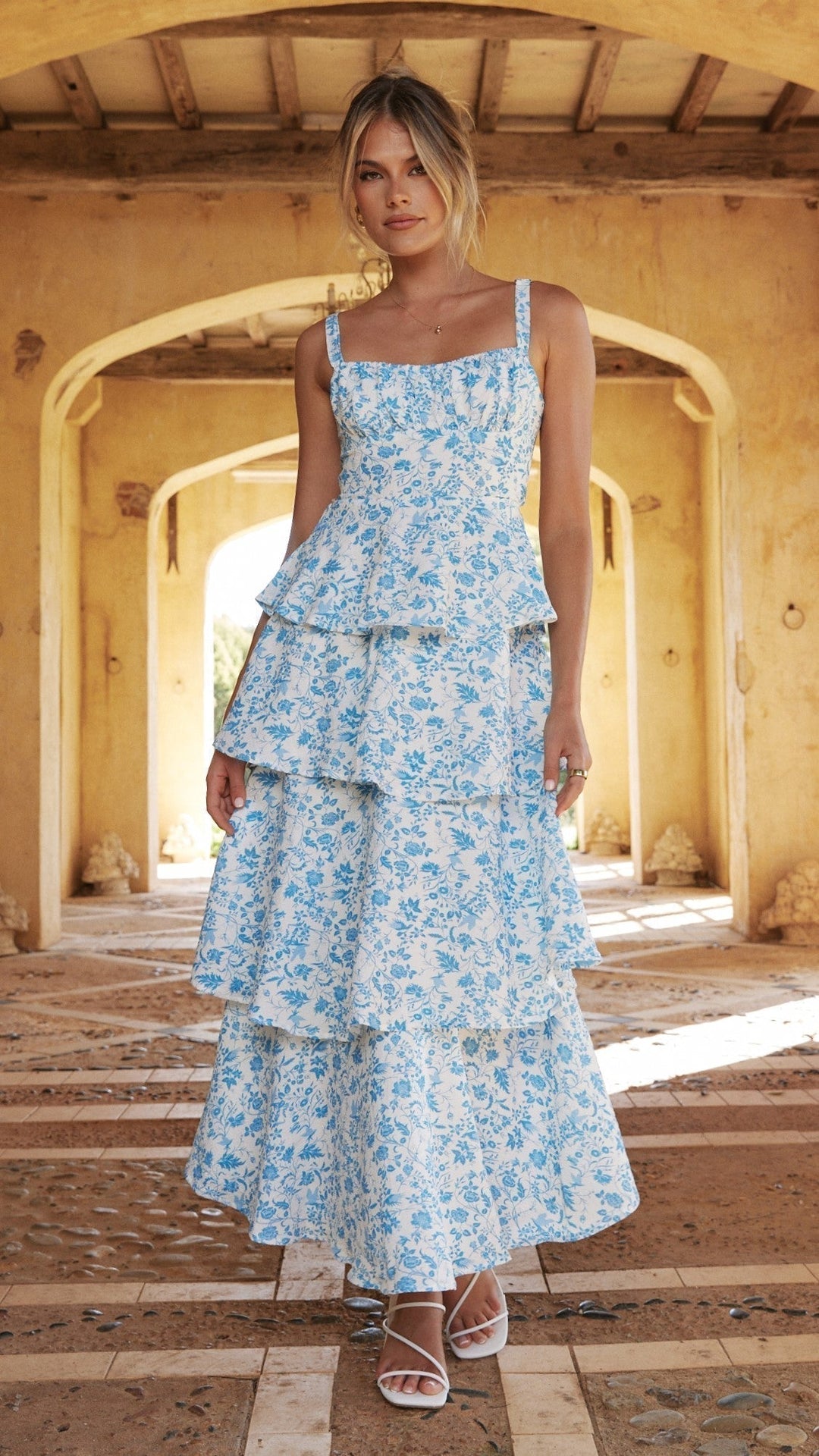 Floral Tiered Maxi Dress