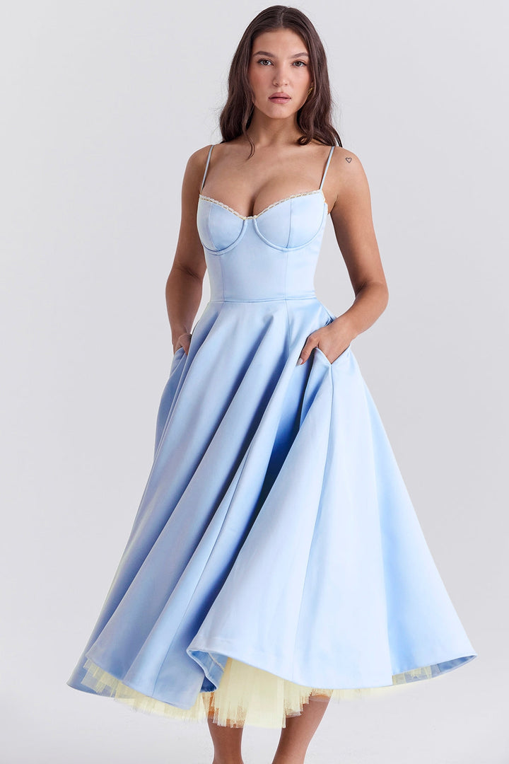 Zola Corset Midi Dress