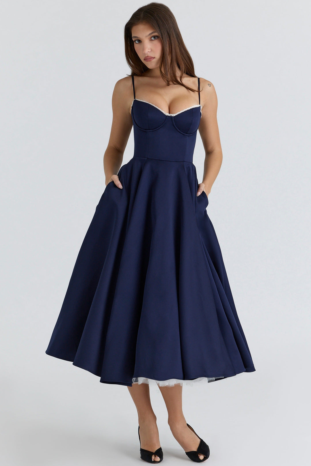Zola Corset Midi Dress